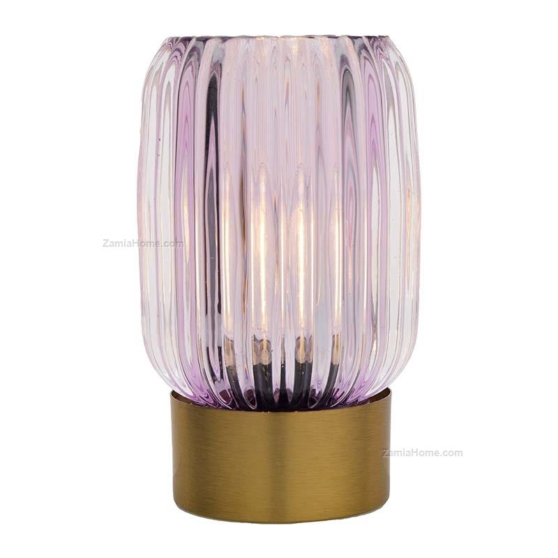 Glass table lamp
