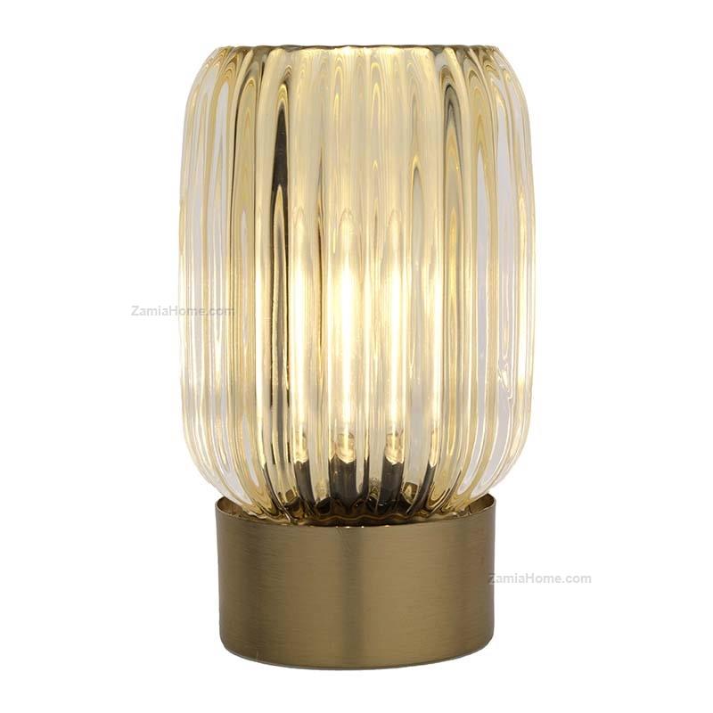Glass table lamp