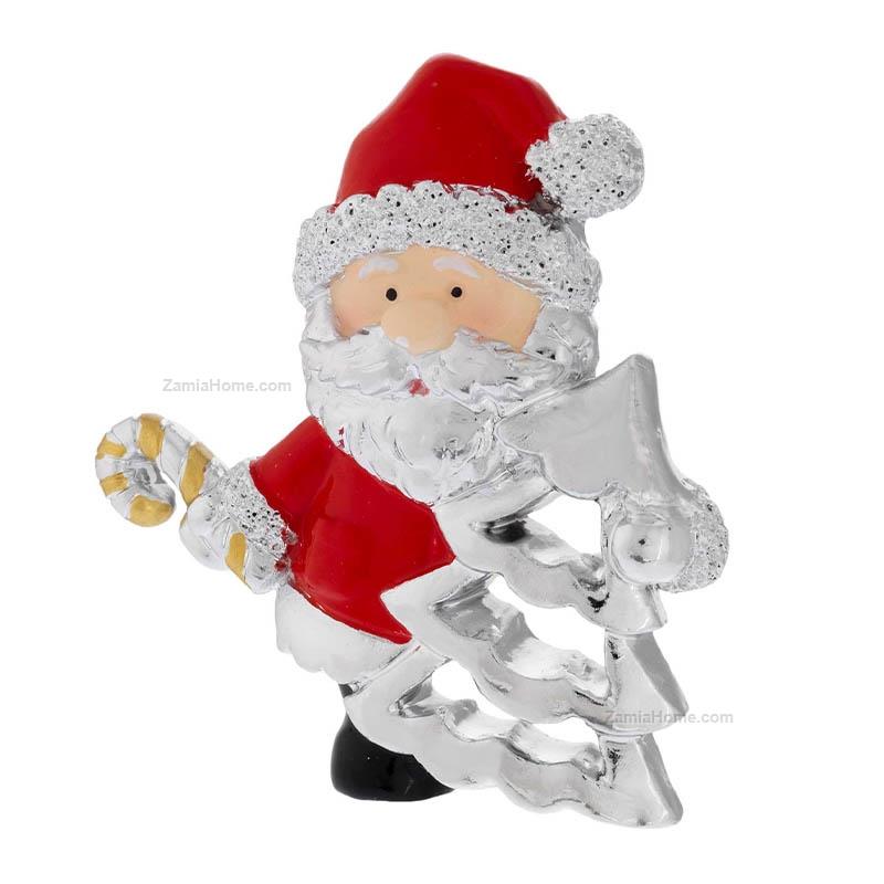 Magnete babbo natale con albero