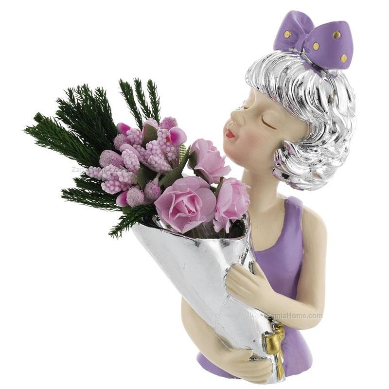 Mezzobusto con bouquet