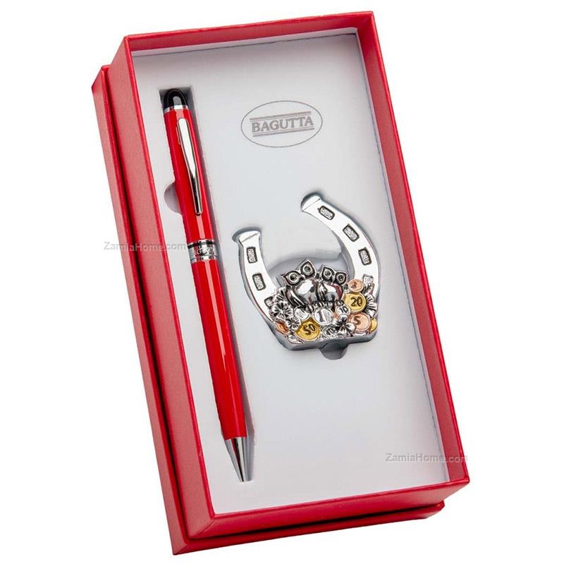 Pen with lucky horseshoe