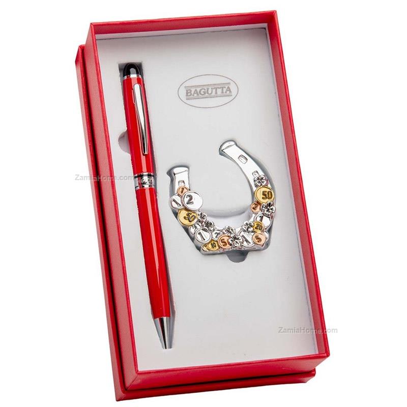 Pen with lucky horseshoe