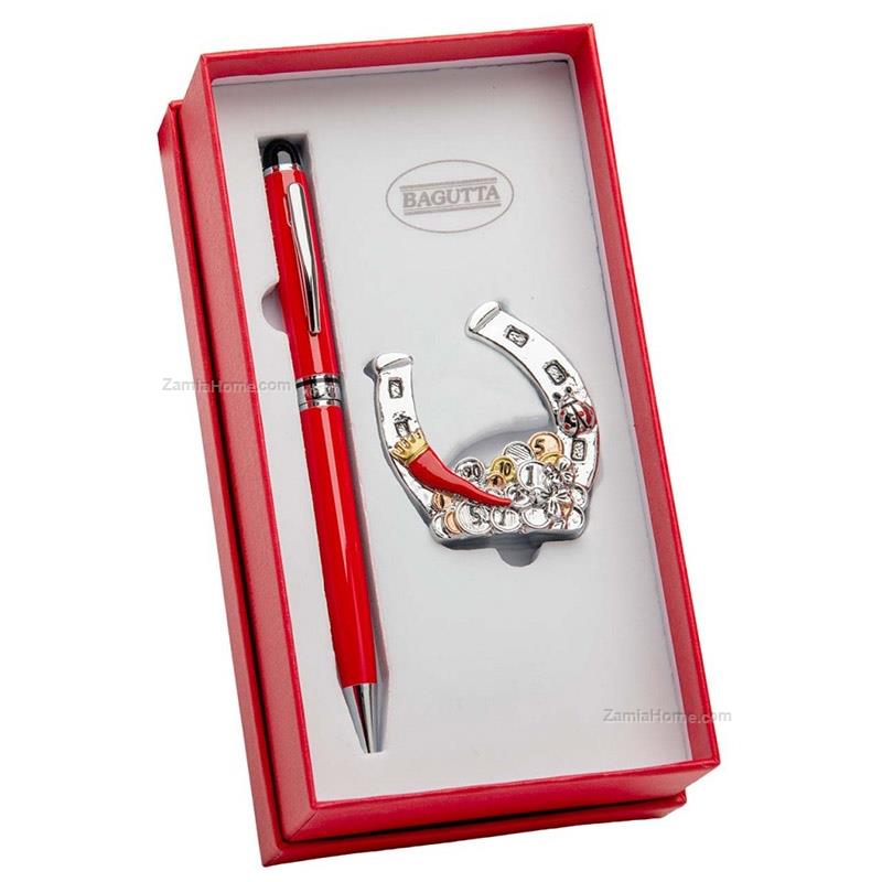 Pen with lucky horseshoe