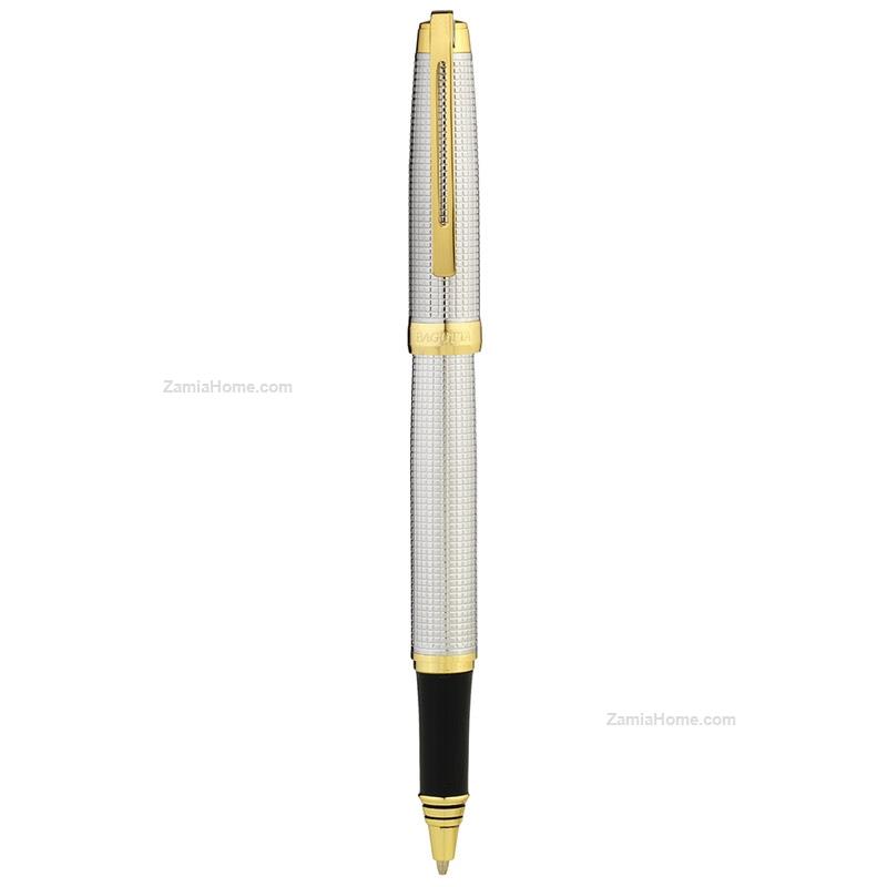 Honeycomb metal pen golden finish