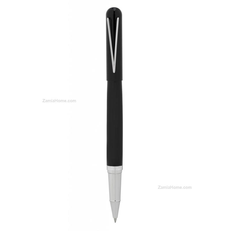 Penna roller laccata nera