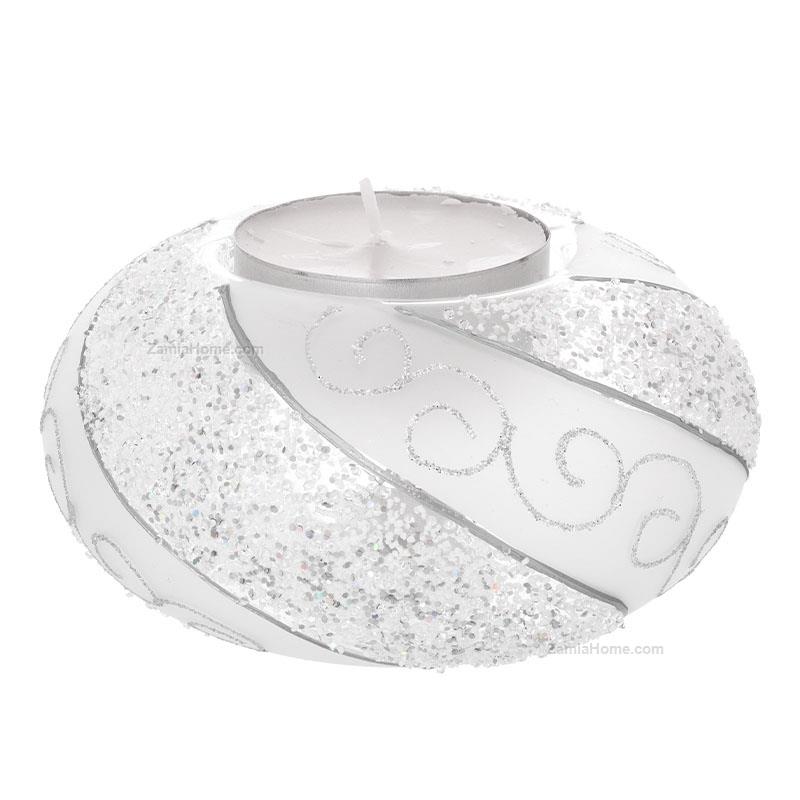 Glass xmas candleholder