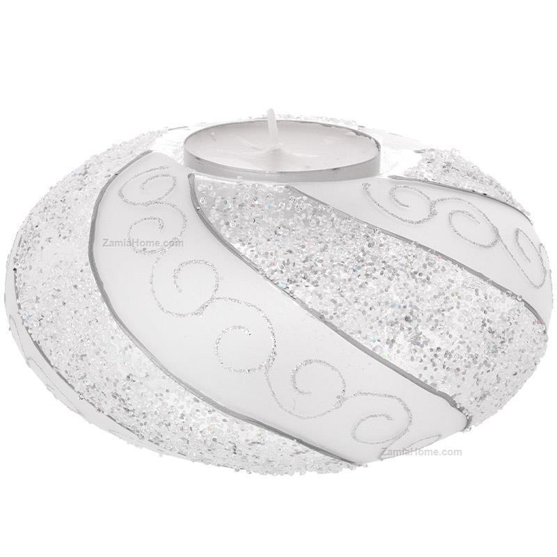 Glass xmas candleholder