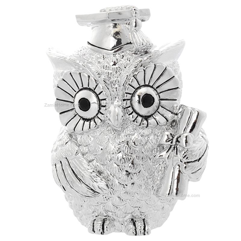 Owl pen holder with scroll