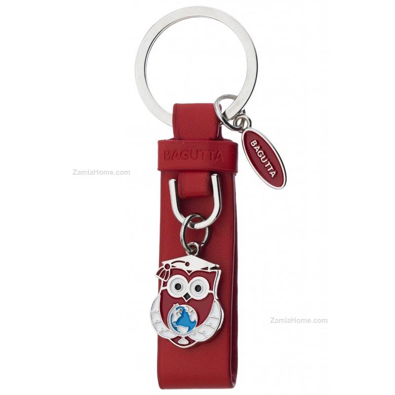 Keychain owl with globe