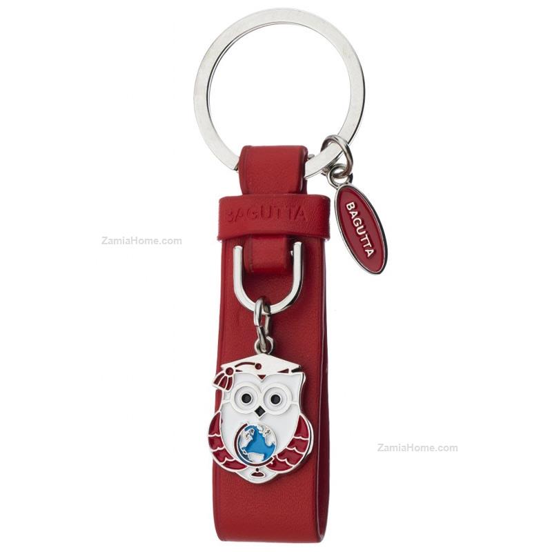 Keychain owl with globe