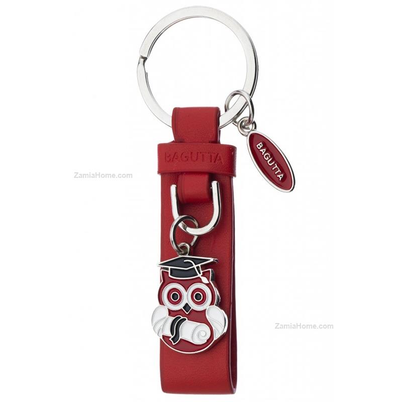 Keychain owl with scroll