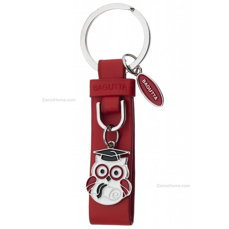 Keychain owl with scroll