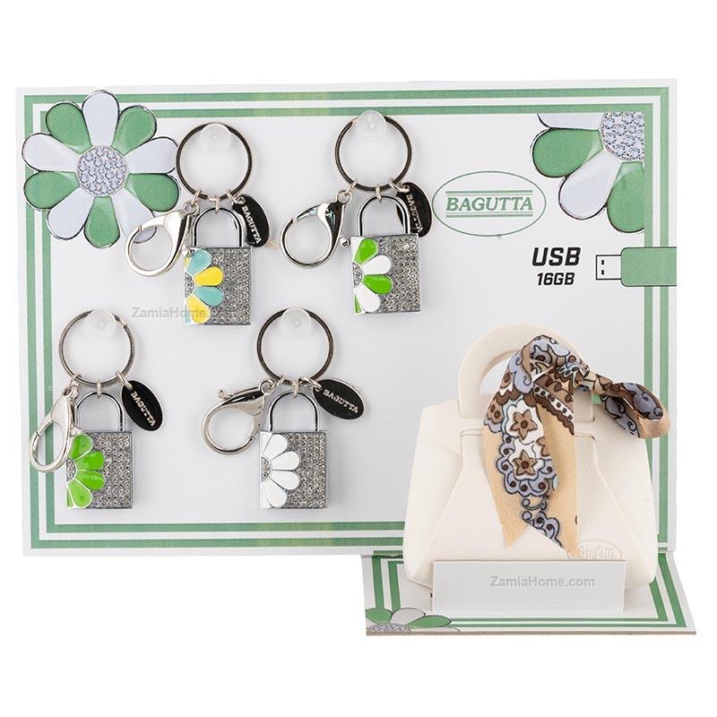 Keychains padlock with usb memory
