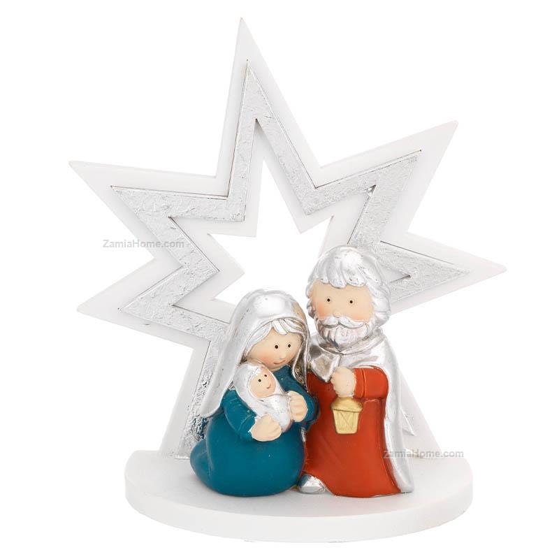 Nativity scene on star shaped base
