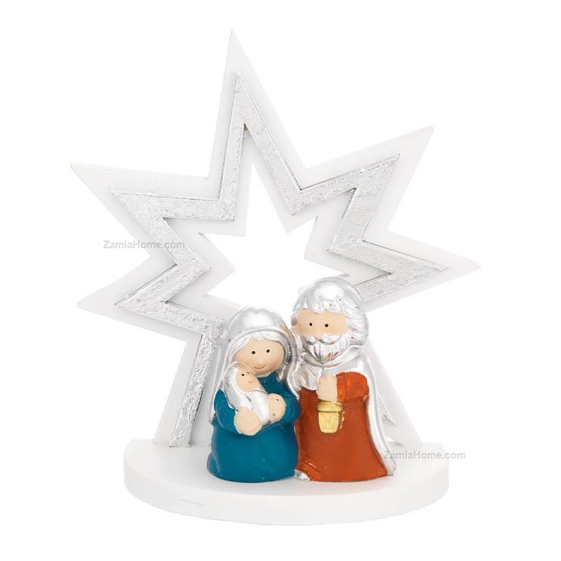 Nativity scene on star shaped base