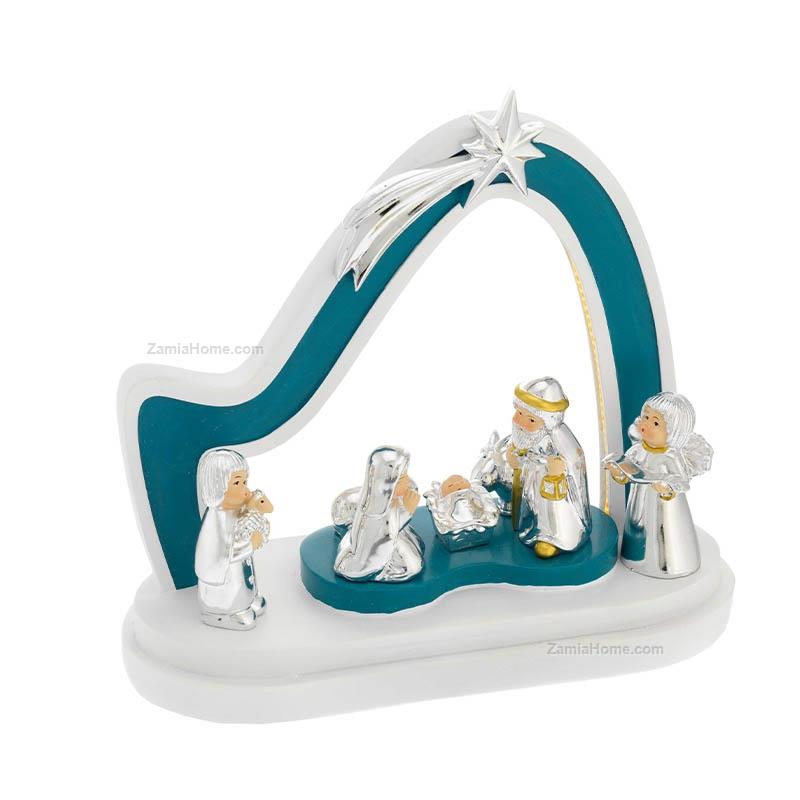 Nativity scene with lights