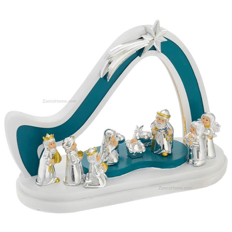 Nativity scene with lights