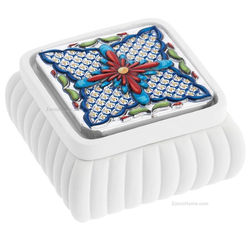 Squared box majolica