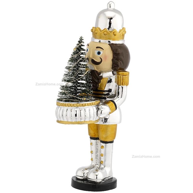 Nutcracker with xmas tree