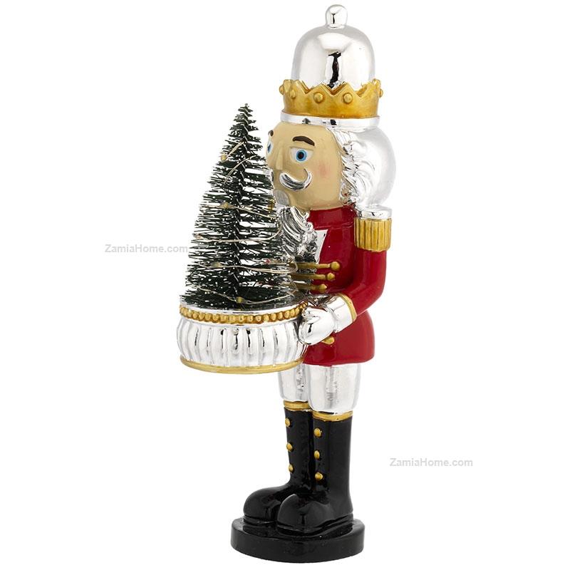 Nutcracker with xmas tree