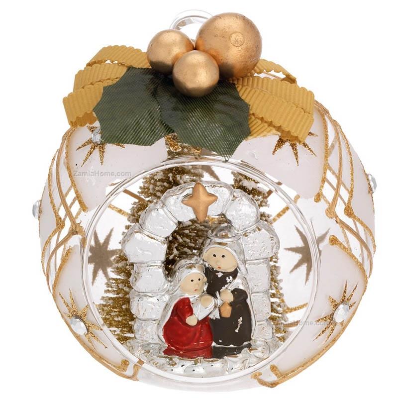 Sphere with nativity scene