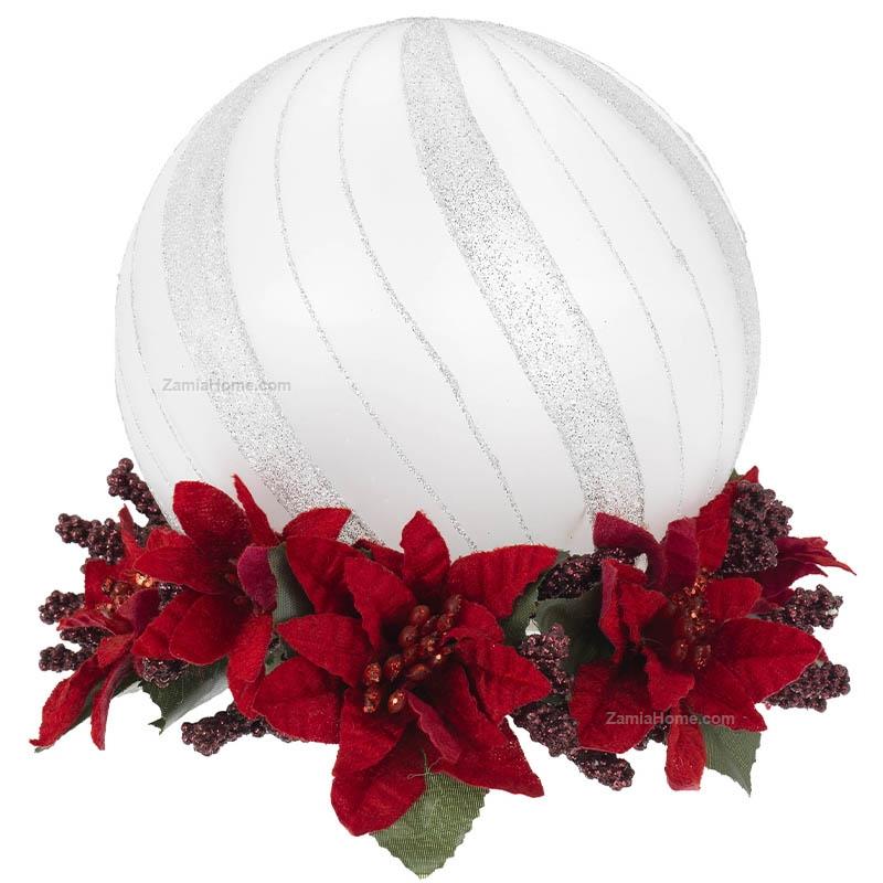 Sfera natalizia bianca