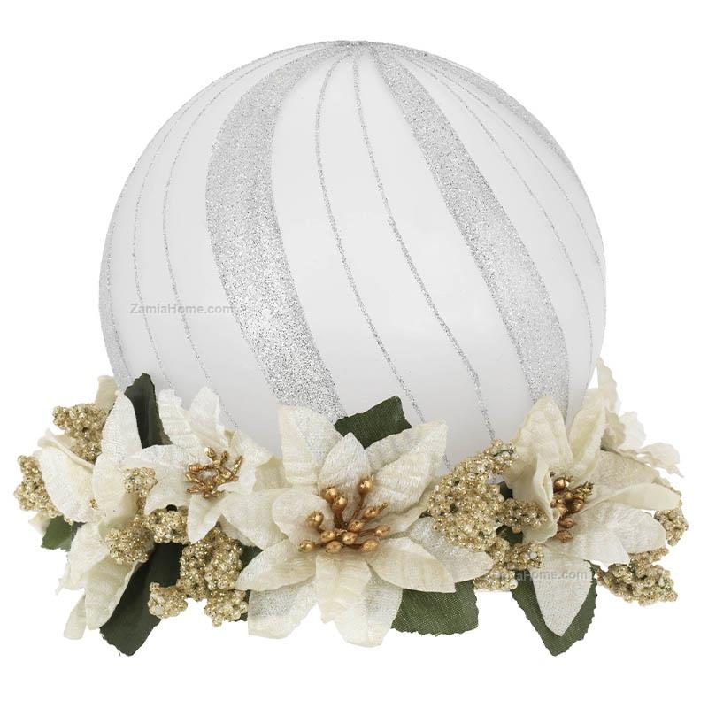 Sfera natalizia bianca