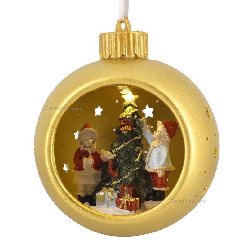Sphere with xmas figures