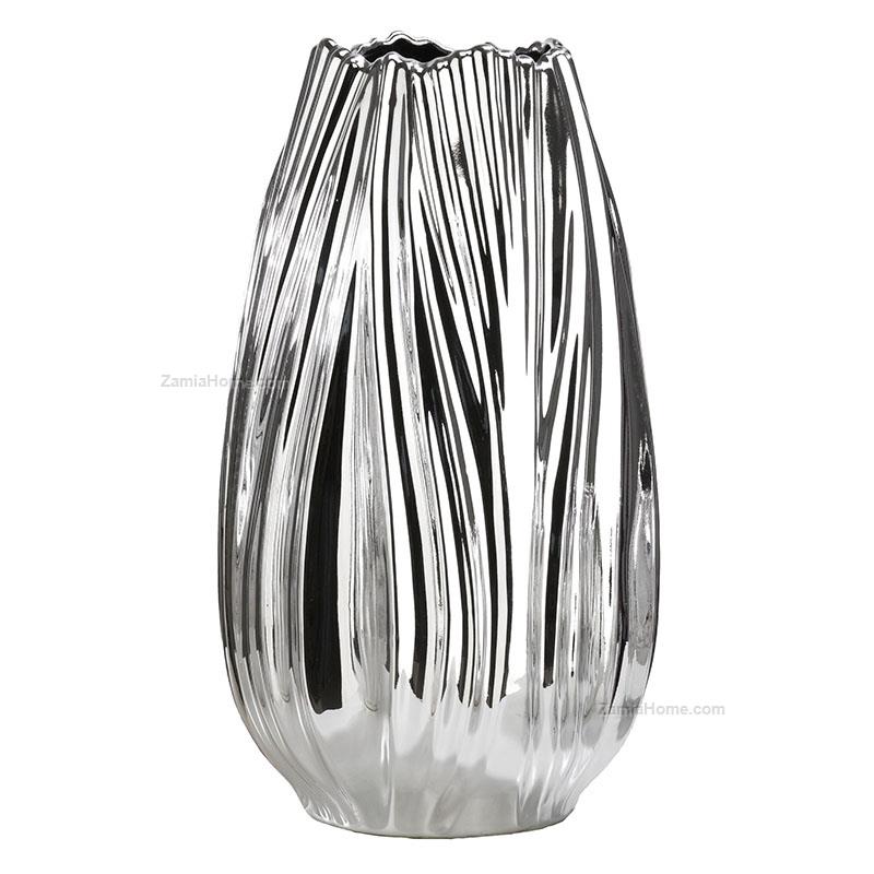 Silver coated vase
