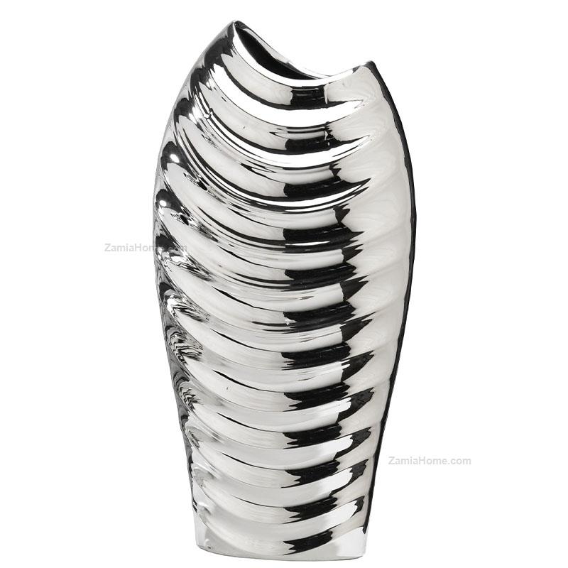 Silver coated vase