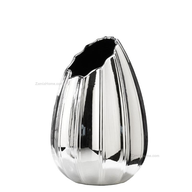 Silver coated vase