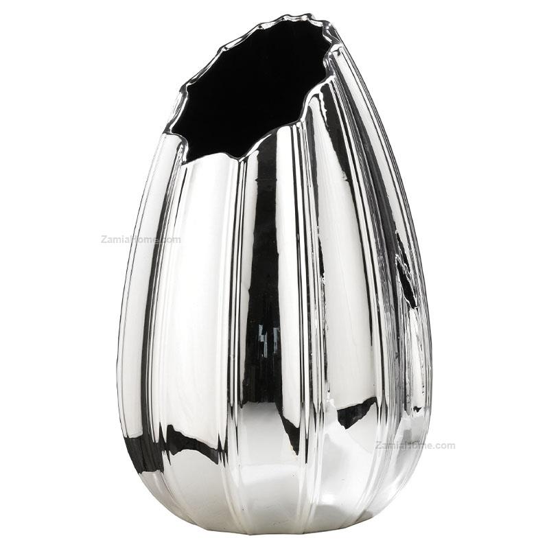 Silver coated vase