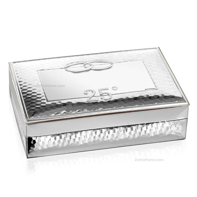 All silver jewelry box