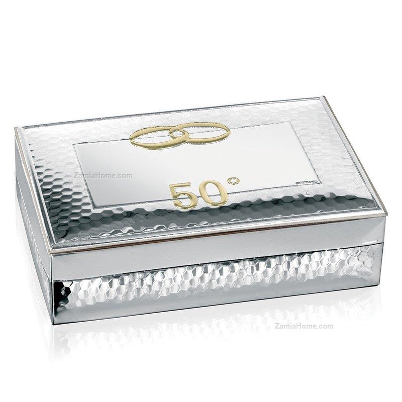 All silver jewelry box