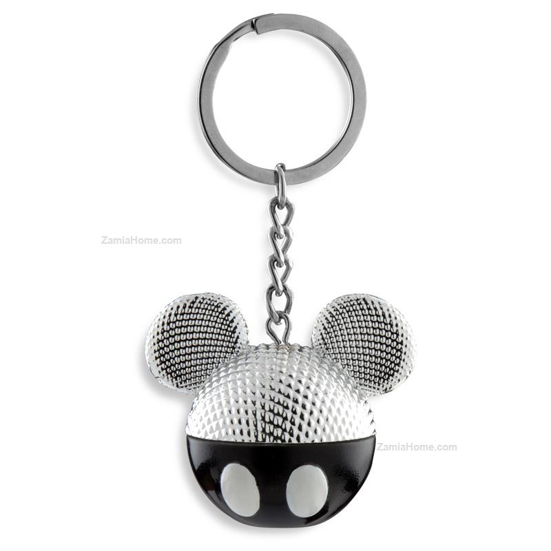 Portachiavi disney disney silver colors cm 5x45 nero portachiavi