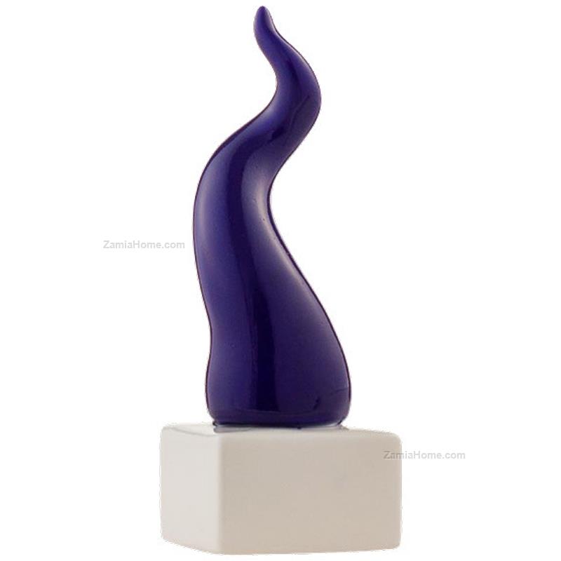 Corno porta fortuna con base