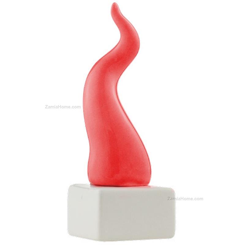 Corno porta fortuna con base