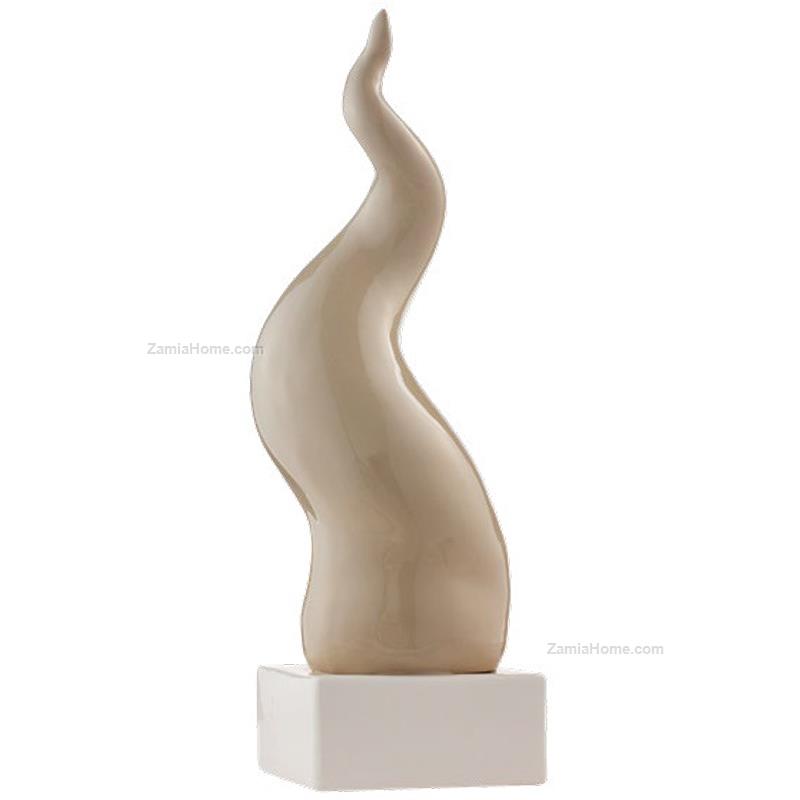 Corno porta fortuna con base