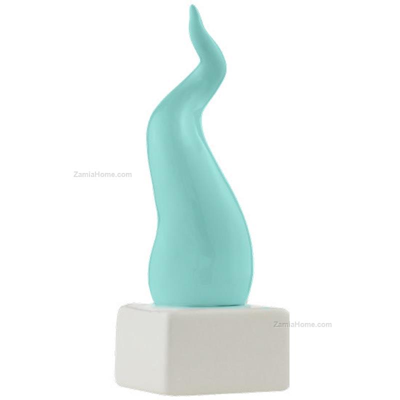 Corno porta fortuna con base