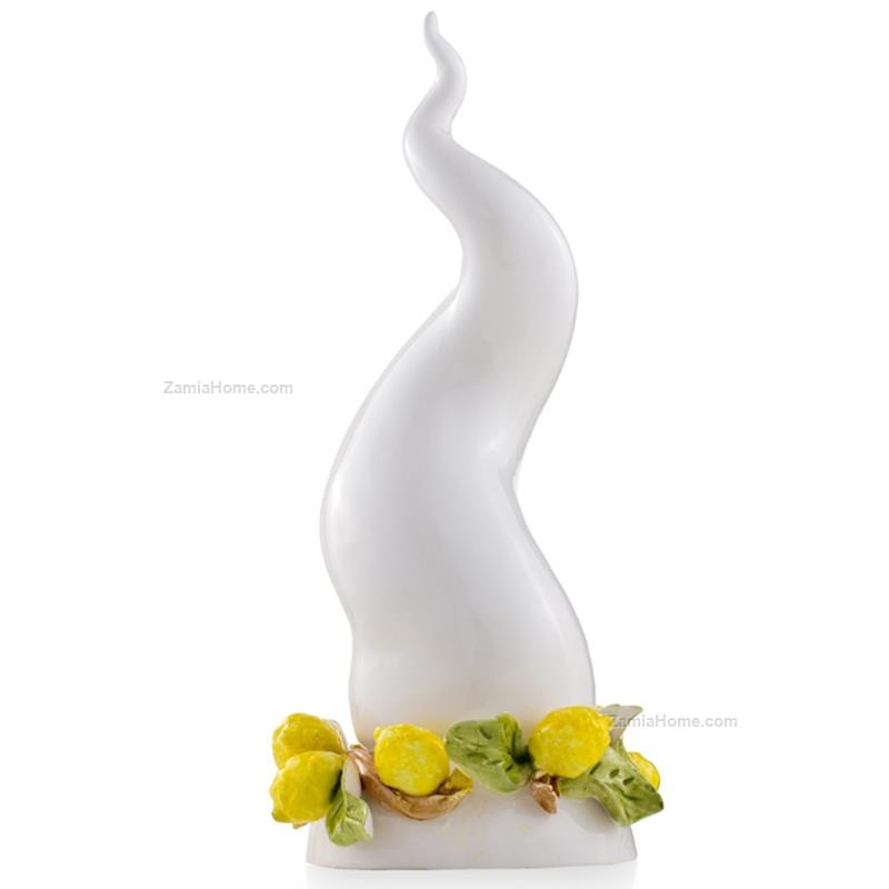 Corno porta fortuna con limoni