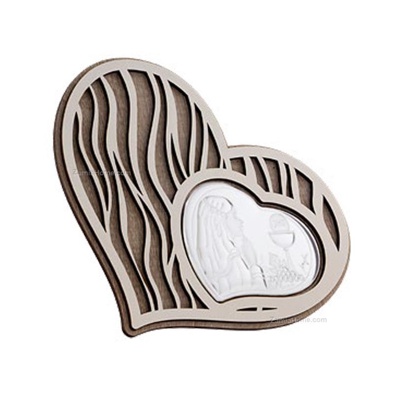 Icona cuore comunione bimba