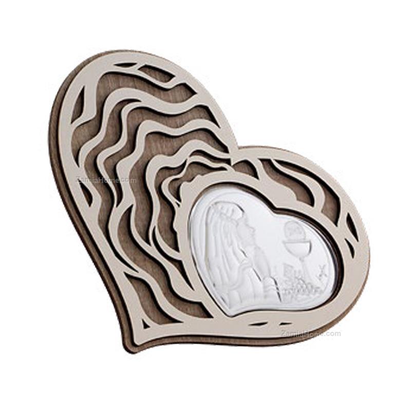 Icona cuore comunione bimba