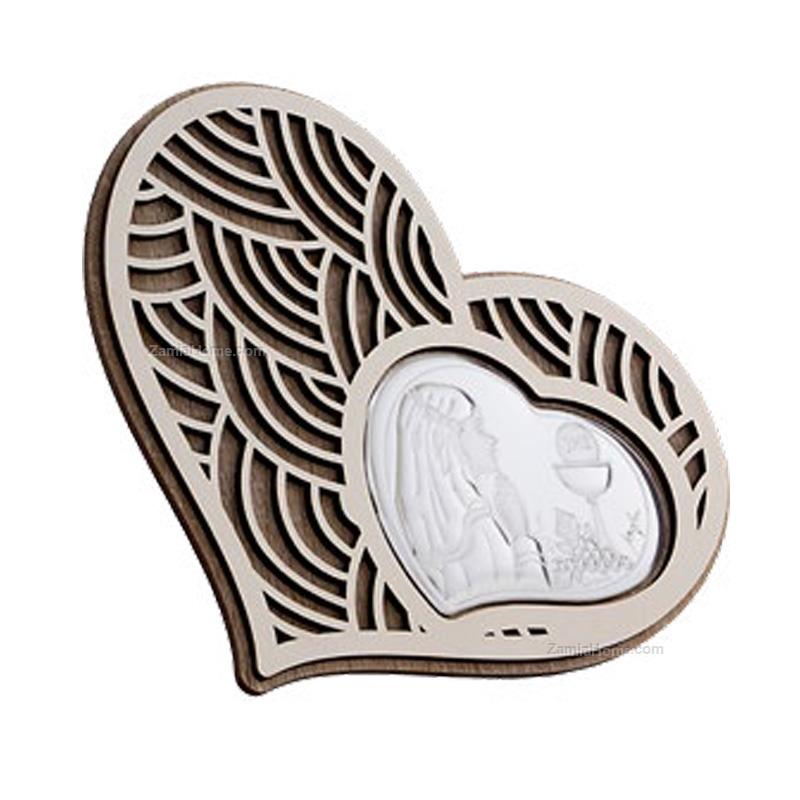 Icona cuore comunione bimba
