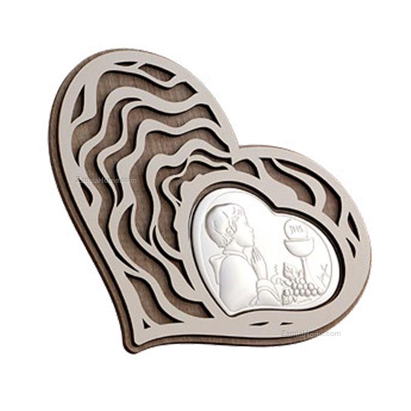 Icona cuore comunione bimbo