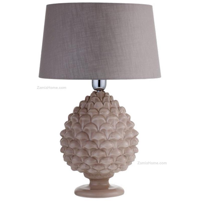 Lampada pigna in ceramica