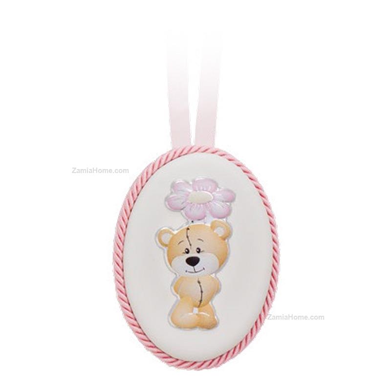 Medaglione culla teddy flower