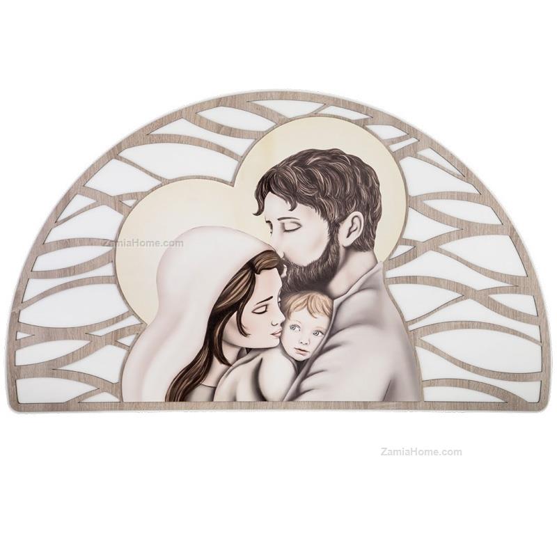 Sacra famiglia decoro wave