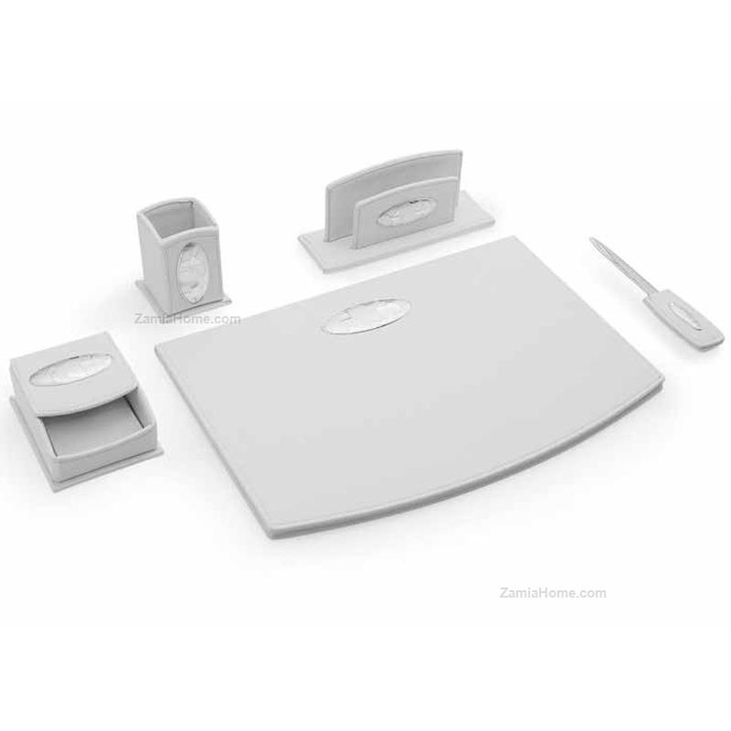 Set scrivania elite grigio 5 pz fme6536/3 ufficio