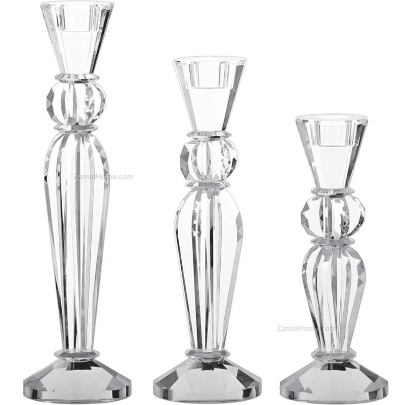 Glass candleholder