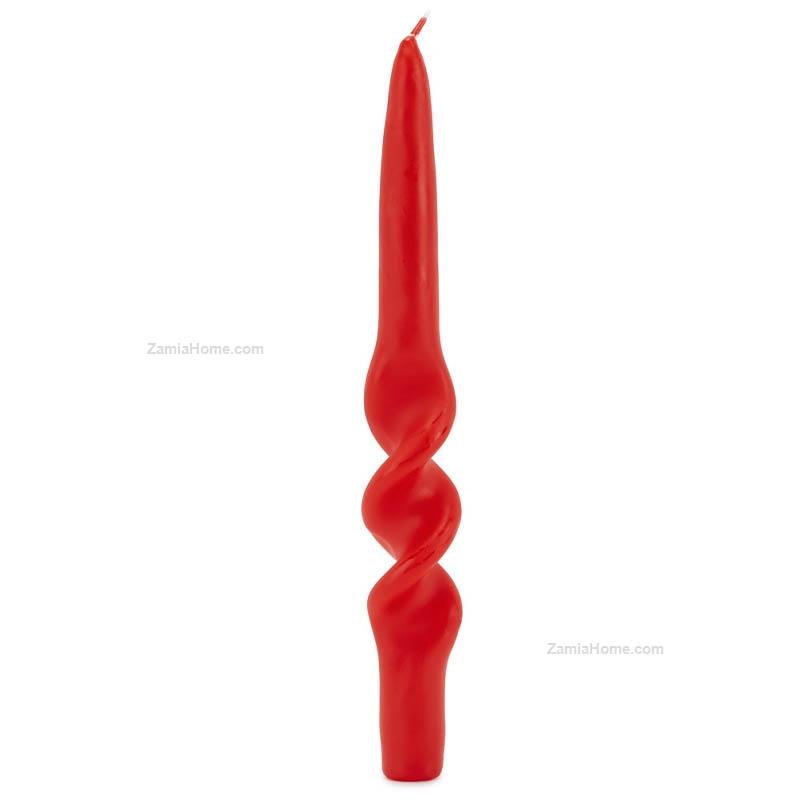 Candles curl red